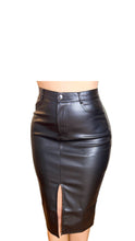 Load image into Gallery viewer, Pencil Faux Leather Skirt
