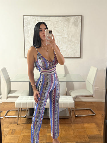 Multicolor KnittedJumpsuit