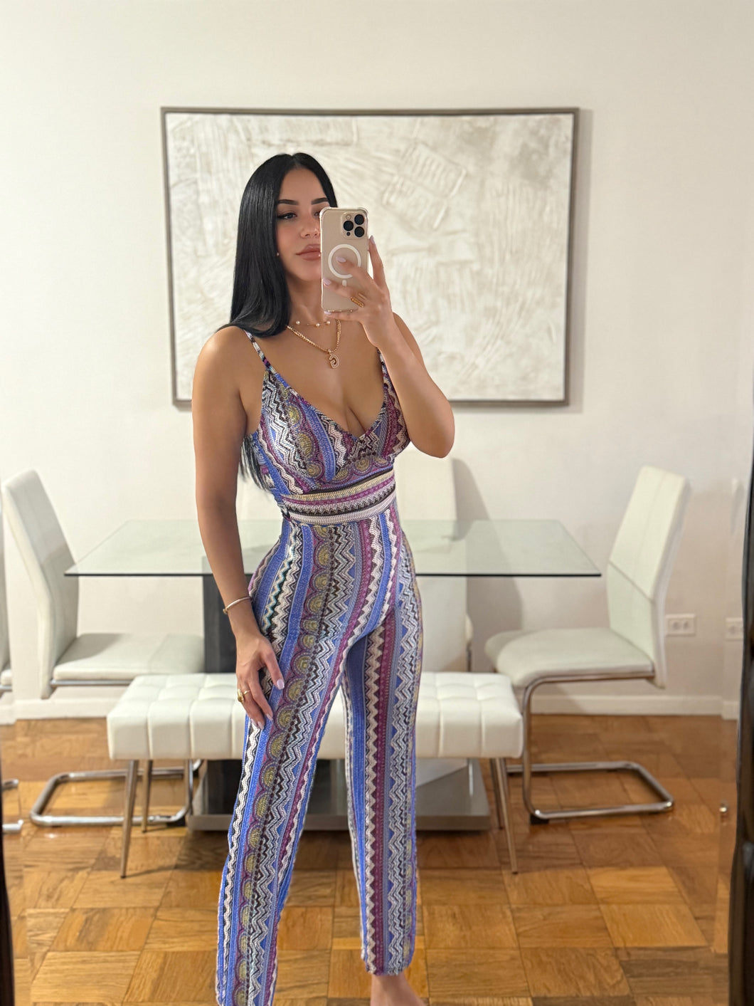 Multicolor KnittedJumpsuit