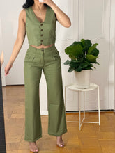 Load image into Gallery viewer, Linen pants set
