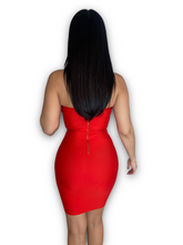 Load image into Gallery viewer, Cherry Bandage Dress