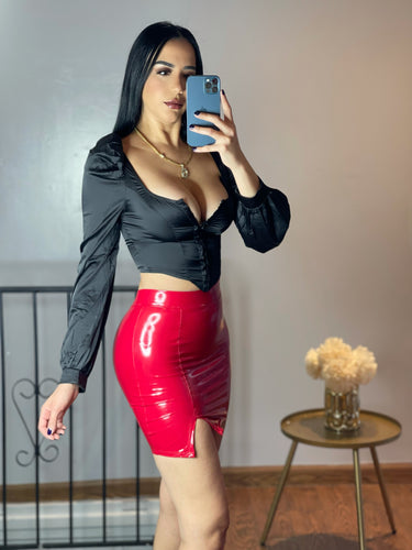 Mini Latex Skirt
